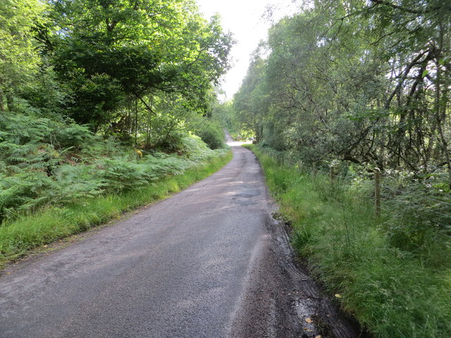 Glen Garry - Minor road approaching the A87