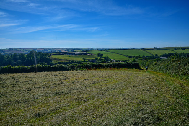 Strete : Grassy Field © Lewis Clarke cc-by-sa/2.0 :: Geograph Britain ...