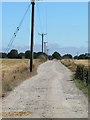 Dusty farm track