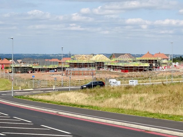 New houses under construction