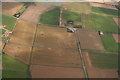 Cropmarks on fields east of A153 north of Sleaford: aerial 2020