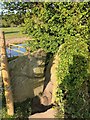 Gritstone Stile on footpath near Clarke Lane