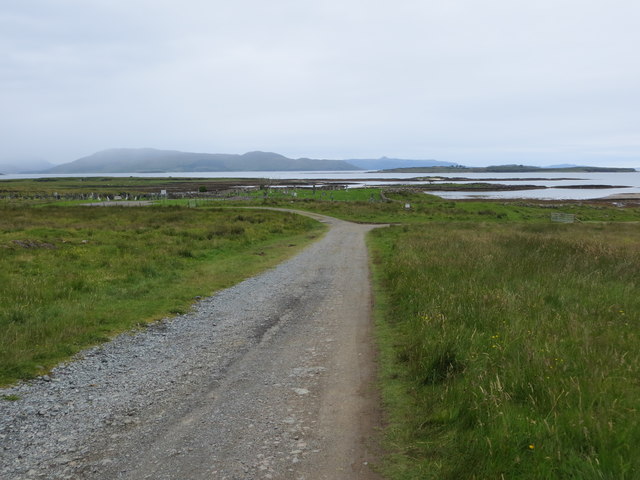 Track approaching Ashaig Cemetery, Skye