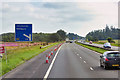 NS9165 : M8 Motorway near Harthill by David Dixon
