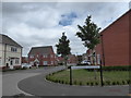 Looking from the junction of Lysander Crescent and Nelson Drive towards Lancaster Green