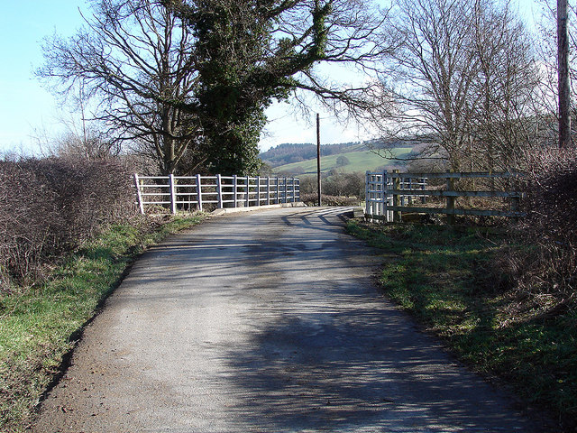 A lane leaving Trefeglwys