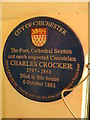 Plaque for Charles Crocker on the entrance to Kim