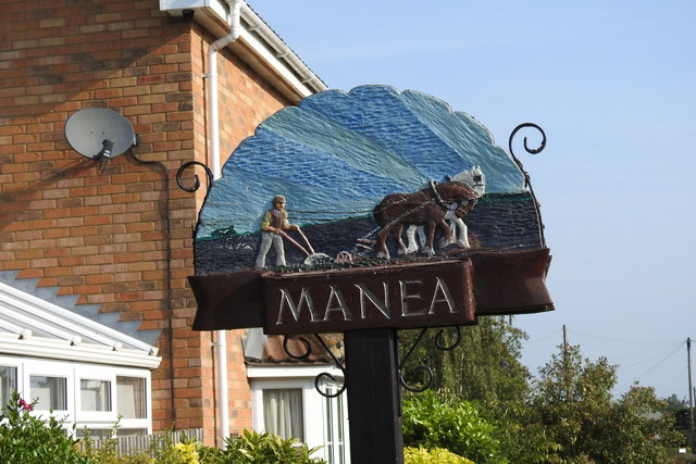 Manea village sign south face