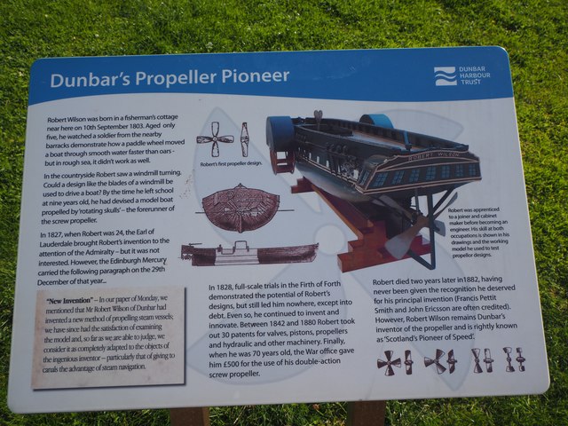 Robert Wilson Propeller Pioneer of Dunbar