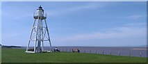 NY1154 : East Cote lighthouse Silloth by Colin Kinnear