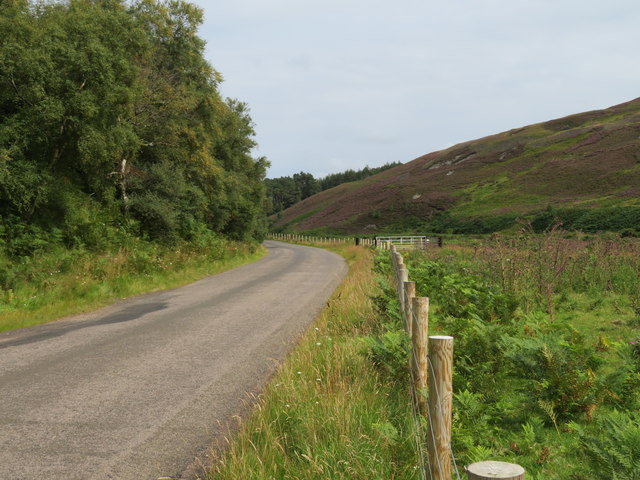 The B6355 in the Whiteadder valley