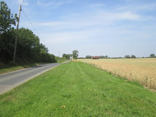 Cross  Lane  showing  a  very  flat  landscape