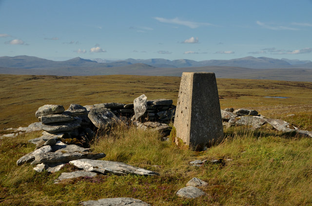 Os Trig Pillar on Beinn an Eoin, Sutherland