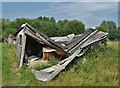 Ruin of a chicken shack at Gleadthorpe Grange