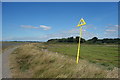 SU7901 : Yellow Marker at Cobnor Point by Des Blenkinsopp