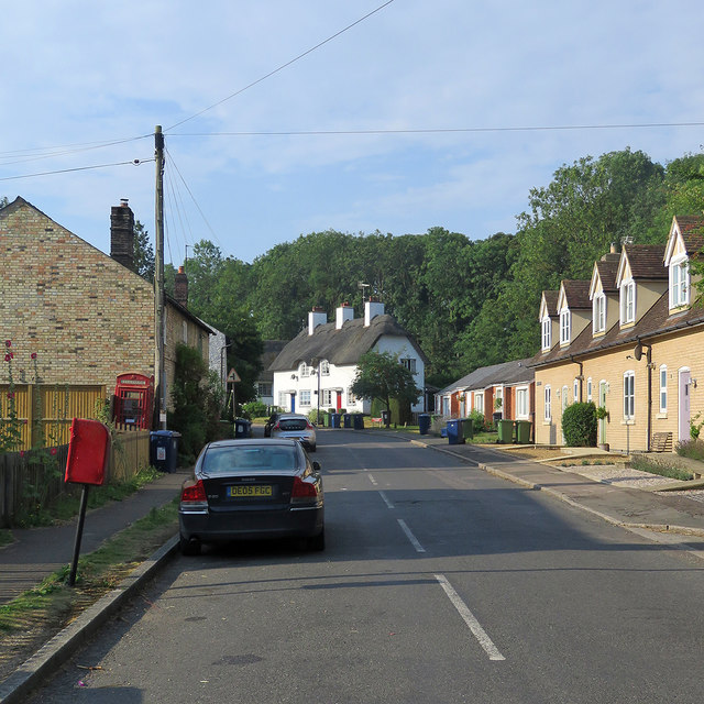 Madingley High Street in August
