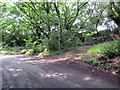 Llwybr yn gadael heol / Path exiting a road