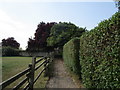 Footpath to the church, Laxton