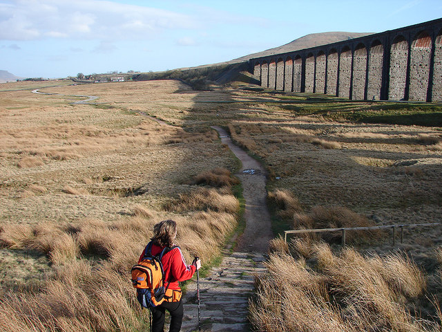 The path by Ribblehead Viaduct