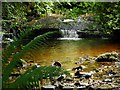 Small waterfall on the Geilston Burn