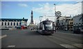 Tram approaching Central Pier