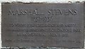 SJ7996 : Marshall Stevens: memorial inscription by Gerald England