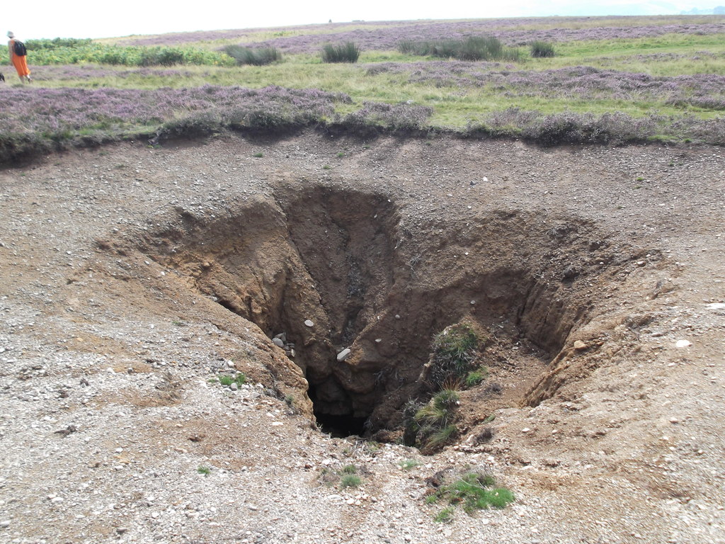 A new shake hole © David Brown :: Geograph Britain and Ireland