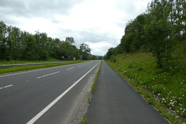 Cycle path along the A66