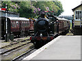 4247 entering Bodmin General station