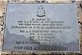 SP2903 : Memorial plaque commemorating WW2 plane crash near Black Bourton by Vieve Forward