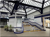 NS7993 : Island platform staircase by Andrew Abbott