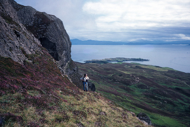 On the south side of An Sgùrr, Isle of Eigg