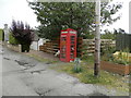 Phone box used as community library