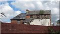 Derelict building at the Brains Brewery site