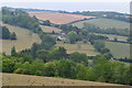 View across the Iwerne valley from Hod Hill