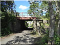 NZ2053 : Old railway bridge, Shield Row by Adrian Taylor