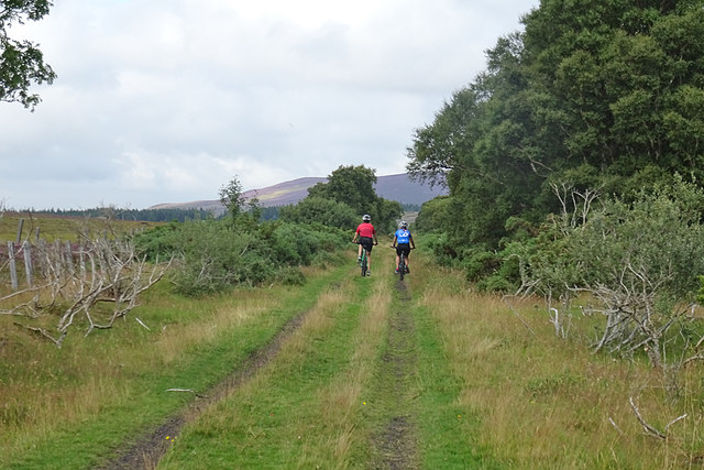 Cyclists on the Dava Way