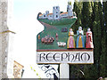 TG1022 : Reepham Town sign by Geographer