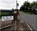 We Say No To One Way System notice, Maryport Street, Usk