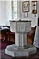 TM0179 : Blo' Norton, St. Andrew's Church: c14th font possibly recut in c17th by Michael Garlick