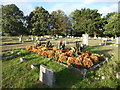 TQ4677 : Grave in Woolwich New Cemetery by Marathon