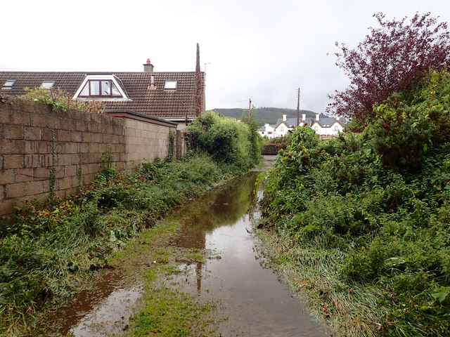 Flooded path linking Islands Park and the Shimna Mile