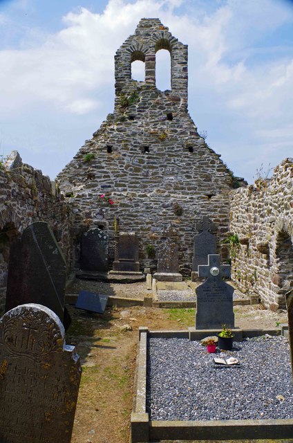 Ruined Church of St. Dubhan (5) - interior, Churchtown, Co. Wexford