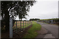 Entrance to Baulker Farm off Baulker Lane