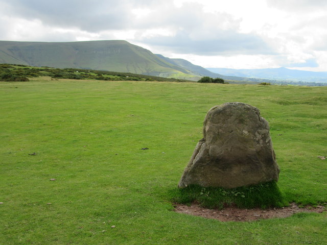 Standing stone and westward view