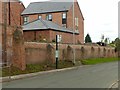 The old prison wall, Lower Kirklington Road, Southwell