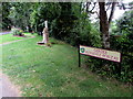 Gerddi Plonevez-Porzay name sign, Newcastle Emlyn, Carmarthenshire