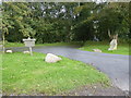 Driveway entrance to Felin y Gigfran