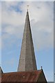 SO7113 : The spire of Westbury church by Philip Halling