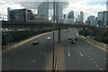 TQ3880 : View of Aspen Way from the footbridge leading to East India DLR station by Robert Lamb
